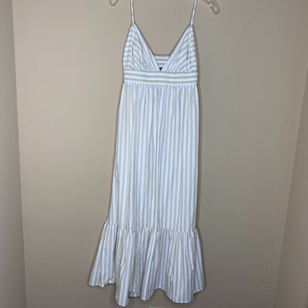 NEW banana republic striped sleeveless maxi sundress